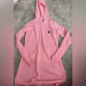 Girls size 7 US Polo Hooded Sweater Tunic
